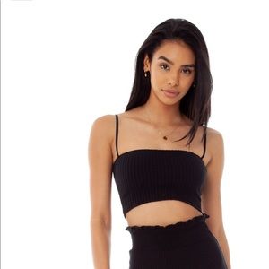 ARE YOU AM I Minka Tank in Black, Size XS